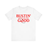 BUSTIN' MAKES ME FEEL GOOD GHOST BUSTERS Costume Funny Halloween Couples Unisex Jersey Short Sleeve Tee