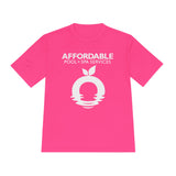 Affordable Pool & Spa Services Logo Moisture-Wicking Tee Bright Colors