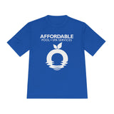 Affordable Pool & Spa Services Logo Moisture-Wicking Tee Bright Colors