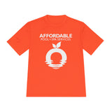 Affordable Pool & Spa Services Logo Moisture-Wicking Tee Bright Colors