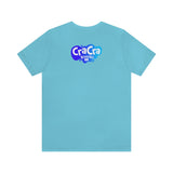 Cra Cra Krenciks Adult Splat Logo Blue Design YouTube Channel 2 Sided Fan Jersey Short Sleeve T Shirt
