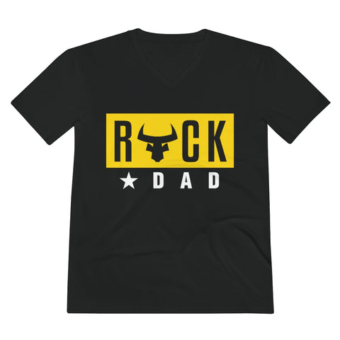ROCK STAR DAD Men's Lightweight V-Neck Tee