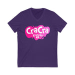 Cra Cra Krenciks YouTube Channel Pink Splat Logo 2 Sided Fan Jersey Short Sleeve V Neck T Shirt