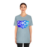 Cra Cra Krenciks Adult Splat Logo Blue Design YouTube Channel 2 Sided Fan Jersey Short Sleeve T Shirt