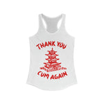 Thank You Cum Again Funny Sexy Chinese Takeout Women's Tank Top