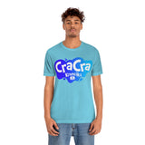 Cra Cra Krenciks Adult Splat Logo Blue Design YouTube Channel 2 Sided Fan Jersey Short Sleeve T Shirt