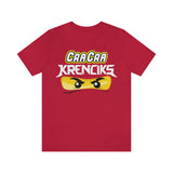 Cra Cra Krenciks Adult Lego Ninjago YouTube Channel 2 Sided Fan Jersey Short Sleeve T Shirt
