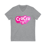 Cra Cra Krenciks YouTube Channel Pink Splat Logo 2 Sided Fan Jersey Short Sleeve V Neck T Shirt