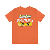 Cra Cra Krenciks Adult Lego Ninjago YouTube Channel 2 Sided Fan Jersey Short Sleeve T Shirt