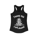 Thank You Cum Again Funny Sexy Chinese Takeout Women's Tank Top