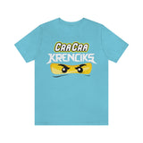 Cra Cra Krenciks Adult Lego Ninjago YouTube Channel 2 Sided Fan Jersey Short Sleeve T Shirt