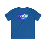 Copy of Cra Cra Krenciks YouTube Channel 2 Sided Blue Kids Softstyle Tee