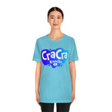 Cra Cra Krenciks Adult Splat Logo Blue Design YouTube Channel 2 Sided Fan Jersey Short Sleeve T Shirt