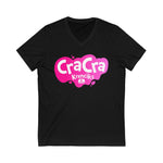 Cra Cra Krenciks YouTube Channel Pink Splat Logo 2 Sided Fan Jersey Short Sleeve V Neck T Shirt