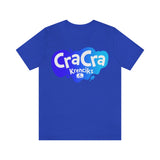 Cra Cra Krenciks Adult Splat Logo Blue Design YouTube Channel 2 Sided Fan Jersey Short Sleeve T Shirt